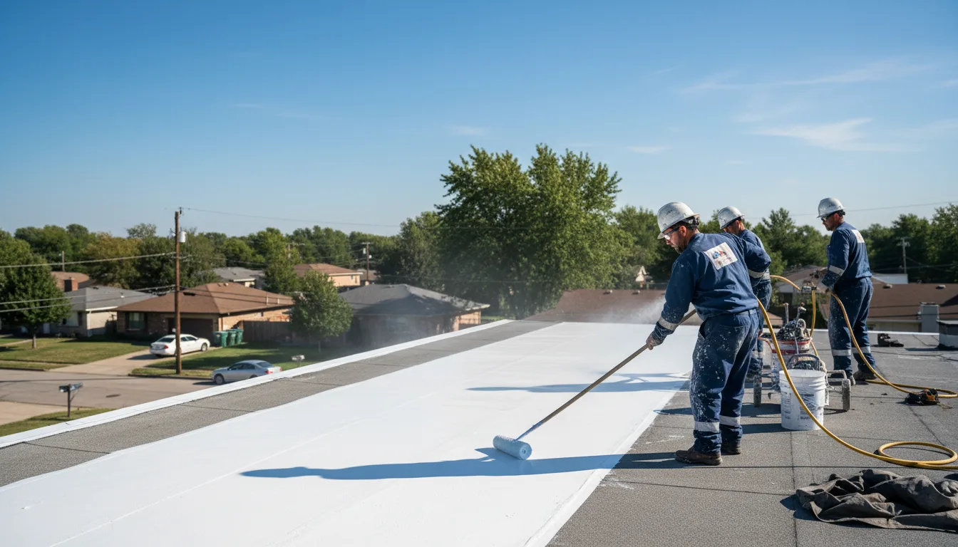 Commercial roof coating in Gibsland, LA near me
